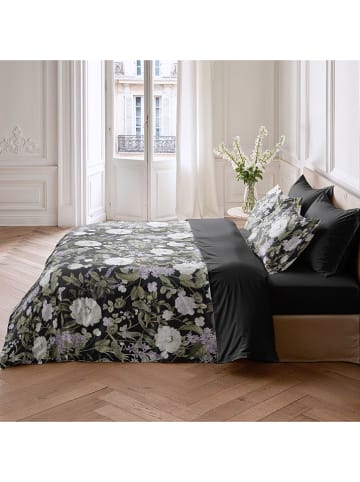 Pierre Cardin Perkal-Bettbezug in Schwarz/ Grün