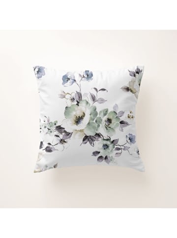 Pierre Cardin Perkalowa poszewka w kolorze niebiesko-białym na poduszkę