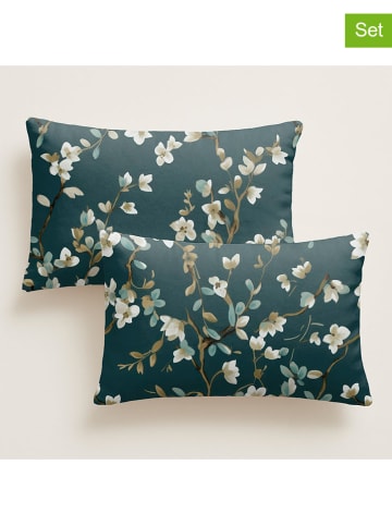 Pierre Cardin Perkalowe poszewki (2 szt.) w kolorze zielonym na poduszkę