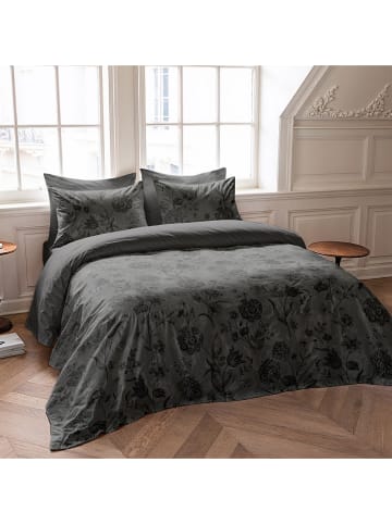 Pierre Cardin Perkalowa poszwa w kolorze antracytowym na kołdrę