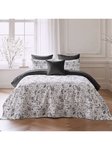 Pierre Cardin Perkalowa poszwa w kolorze antracytowo-srebrnym na kołdrę