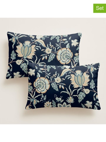 Pierre Cardin 2-delige set: perkal kussenhoezen donkerblauw