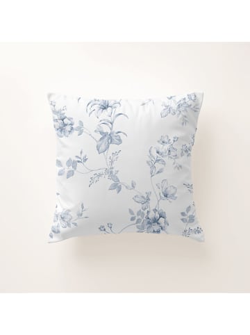 Pierre Cardin Perkal kussenhoes lichtblauw/wit