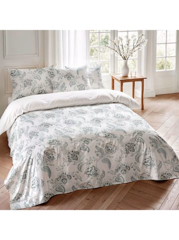 Pierre Cardin Perkalowa poszwa w kolorze biało-szarym na kołdrę