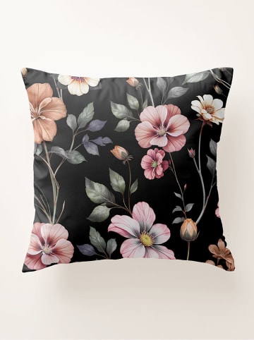 Pierre Cardin Perkalowa poszewka w kolorze czarno-jasnoróżowym na poduszkę