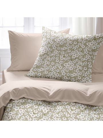 Pierre Cardin Perkalowa poszewka w kolorze khaki na poduszkę