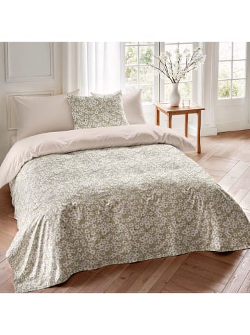 Pierre Cardin Perkalowa poszwa w kolorze khaki na kołdrę