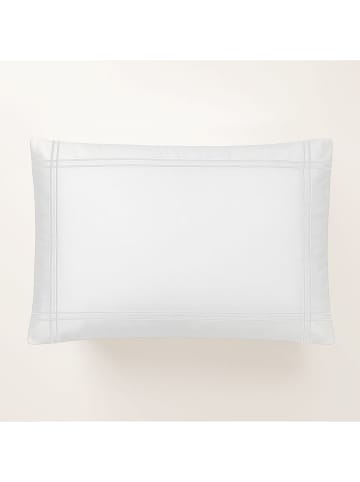 Pierre Cardin Satin-Kissenhülle "Gold" in Weiß