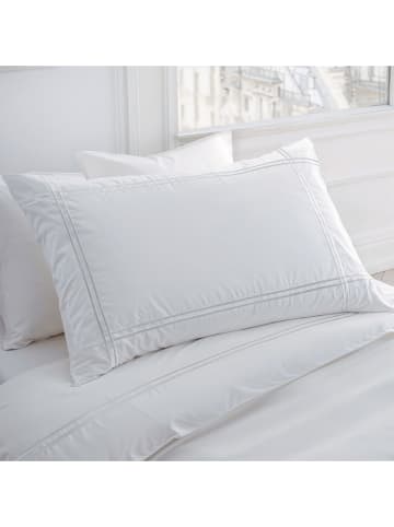 Pierre Cardin Satynowa poszewka "Gold" w kolorze białym na poduszkę