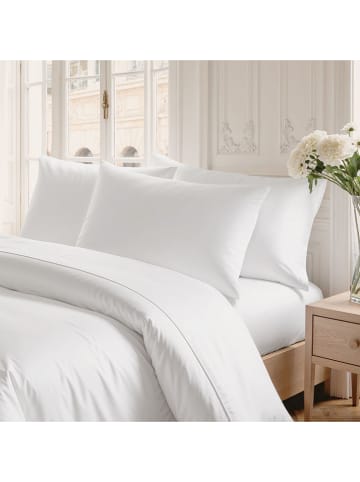 Pierre Cardin 2-delige set: satijnen kussenhoezen "Iris" wit