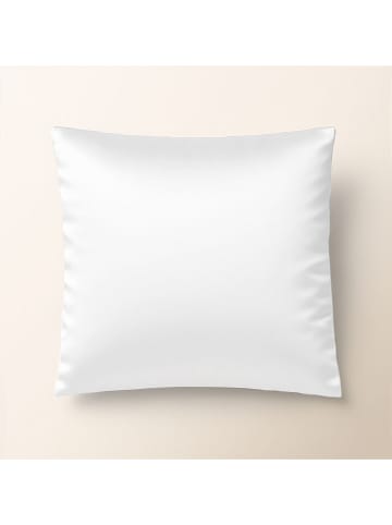 Pierre Cardin Satynowa poszewka "Iris" w kolorze białym na poduszkę