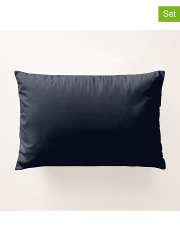 Pierre Cardin 2-delige set: perkal kussenhoezen donkerblauw