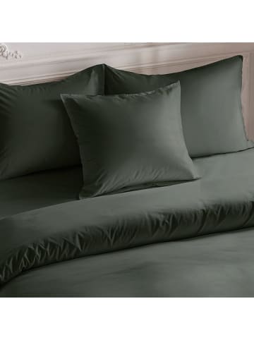 Pierre Cardin Perkalowa poszewka w kolorze ciemnozielonym na poduszkę