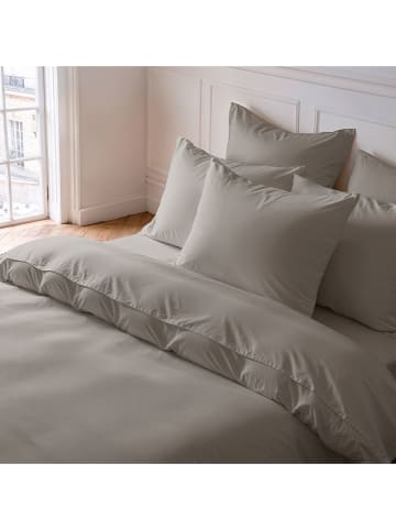 Pierre Cardin Perkal-Spannbettlaken in Taupe