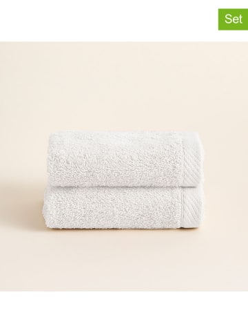 Pierre Cardin 2-delige set: gastendoeken  "Serenity" wit