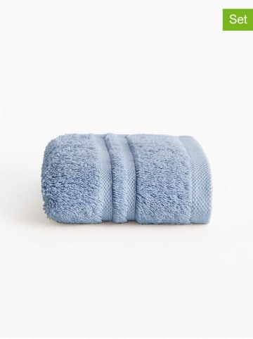 Pierre Cardin 2er-Set: Gästehandtücher "Premium" in Blau