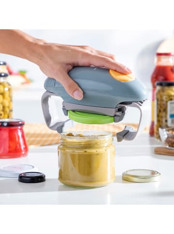 InnovaGoods Glas- en blikopener blauw - (B)19,5 x (H)10,8 x (D)6,7 cm