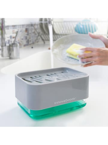 InnovaGoods Spülmittelspender in Grau - (B)15 x (H)9 x (T)10,5 cm