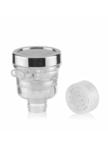 InnovaGoods Filtr oczyszczający w kolorze srebrnym do kranu - wys. 8 x Ø 6,5 cm