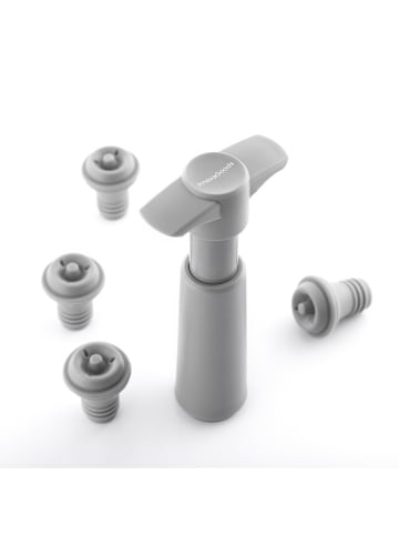 InnovaGoods Pompka próżniowa w kolorze szarym do wina  - 7,5 x 13 x 3,7 cm