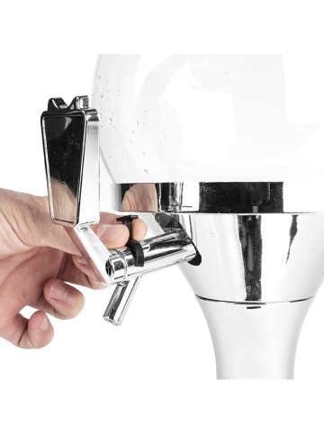 InnovaGoods Getränkespender in Silber/ Transparent -  3,5 l