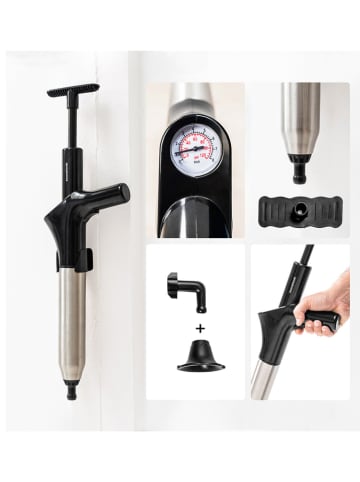 InnovaGoods Hochdruck-Druckluftpömpel in Schwarz