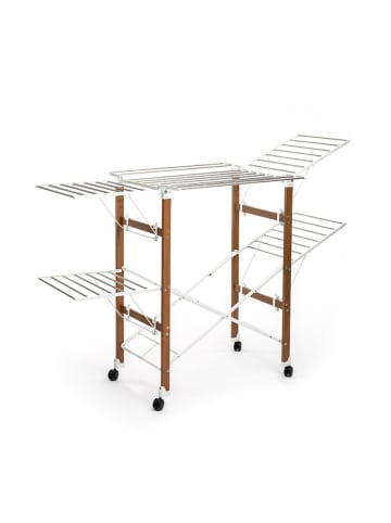 InnovaGoods Suszarka w kolorze srebrno-brązowym - wys. 129 cm