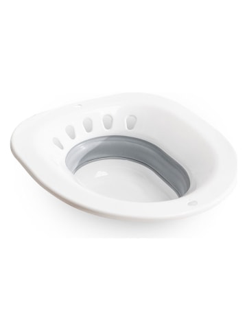 InnovaGoods Opklapbaar bidet voor toiletten wit/grijs - (L)38 x (B)36 cm