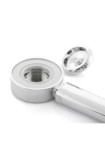 InnovaGoods Słuchawka prysznicowa 3w1 w kolorze srebrnym - wys. 24,5 x Ø 8,5 cm