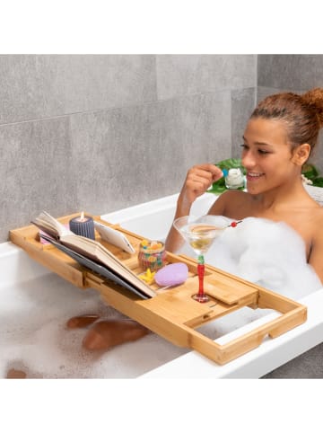 InnovaGoods Badewannen-Tablett in Natur