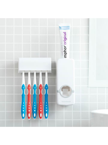 InnovaGoods Tandpastadispenser wit - (L)11,5 x (B)5,5 cm
