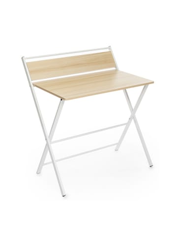 InnovaGoods Klapptisch in Beige/ Weiß - (B)60 x (H)84 x (T)97 cm