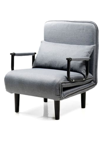 InnovaGoods 4in1-Schlafsessel in Grau/ Schwarz