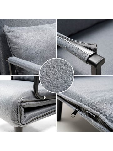 InnovaGoods 4-in-1 slaapstoel grijs/zwart