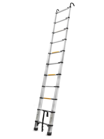 InnovaGoods Drabina teleskopowa w kolorze srebrno-czarnym - 9 x 48 x 320 cm