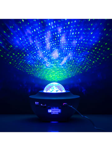 InnovaGoods Bluetooth-Lautsprecher mit LED-Leuchte in Weiß - (H)12,5 x Ø 17 cm