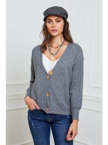 So Cachemire Cardigan "Gino" in Grau