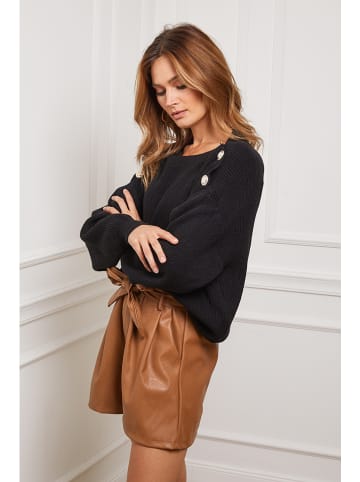 So Cachemire Sweter "Burny" w kolorze czarnym