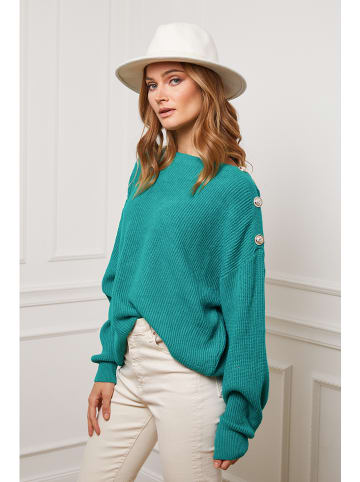 So Cachemire Trui "Burny" groen