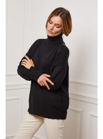 So Cachemire Rollkragenpullover "Kaboul" in Schwarz