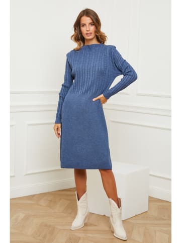 Joséfine Gebreide jurk "Garcy" blauw