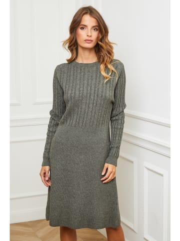 Joséfine Strickkleid "Garcy" in Oliv