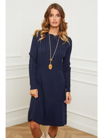 Joséfine Strickkleid "Garcy" in Blau