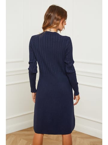 Joséfine Gebreide jurk "Garcy" blauw