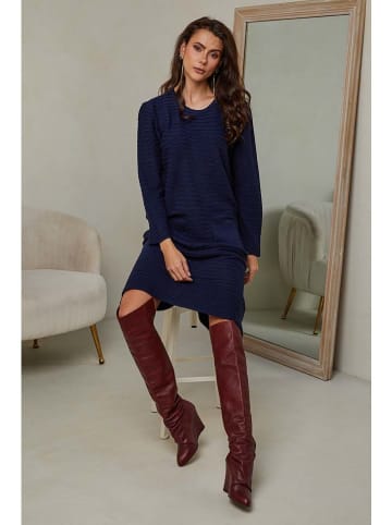 Joséfine Gebreide jurk "Mahony" donkerblauw