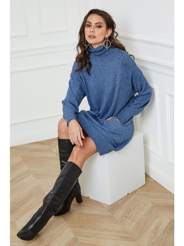 Joséfine Gebreide jurk "Warren" blauw