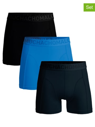 Muchachomalo 3-delige set: boxershorts blauw/donkerblauw/zwart