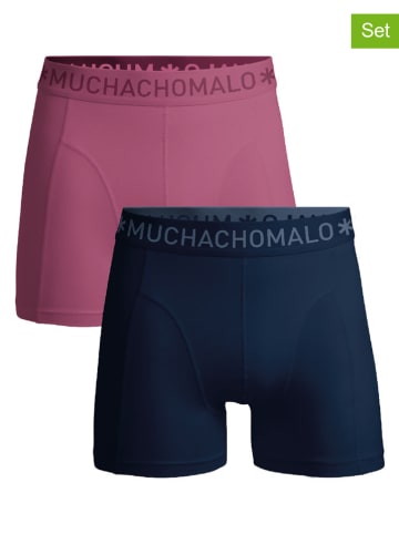 Muchachomalo 2-delige set: boxershorts roze/donkerblauw