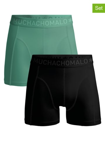 Muchachomalo 2-delige set: boxershorts groen/zwart
