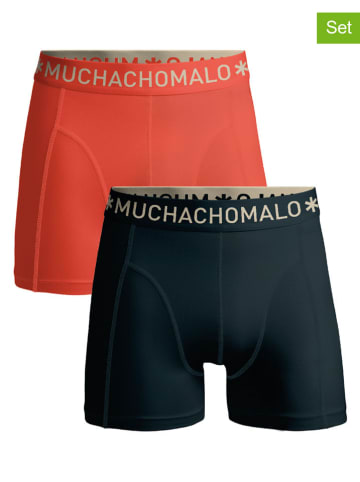 Muchachomalo 2er-Set: Boxershorts in Orange/ Grün